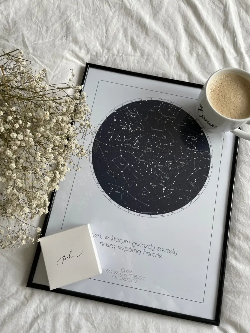 Tableau de constellation pour la naissance, un souvenir idéal.